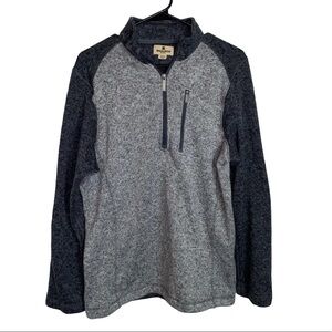Woolrich men’s grey and navy quarter zip